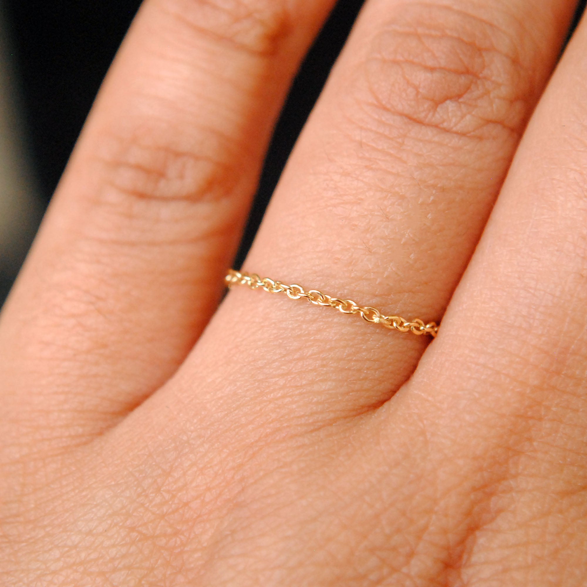 10kt 14kt 18kt Thin Gold Capricorn Zodiac Ring – GeumJewels